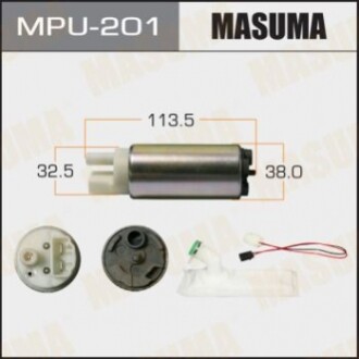 Бензонасос MASUMA, з фільтром сіткою MPU-001. Nissan V=1500-1800 MPU201