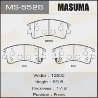 Колодки гальмівні AN-719WK NP5007 P49032 передн (MS-5526) MASUMA