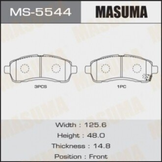 Колодки гальмівні (MS-5544) MASUMA