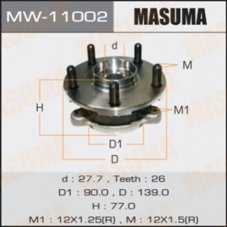 Ступовий вузол MASUMA front COROLLA/ NDE180, NRE180 MW11002