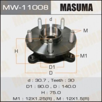 Ступовий вузол MASUMA front CROWN/ GRS201  RH MW11008