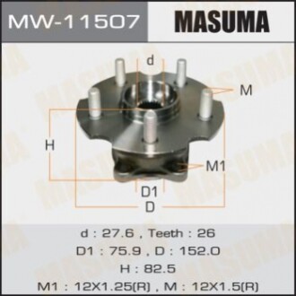 Ступичный узел MASUMA rear RAV4/ ASA33L MW11507