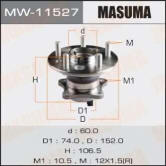 Маточина колеса (MW-11527) MASUMA