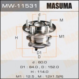 Маточина колеса (MW-11531) MASUMA