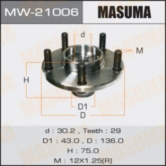 Ступичный узел MASUMA front X-TRAIL/ T30 MW21006