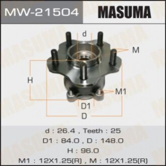 Ступовий вузол MASUMA rear X-TRAIL/ T31 MW21504