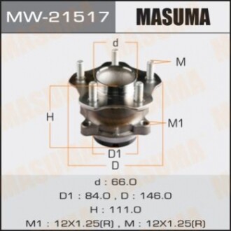 Ступица колеса (MW21517) MASUMA