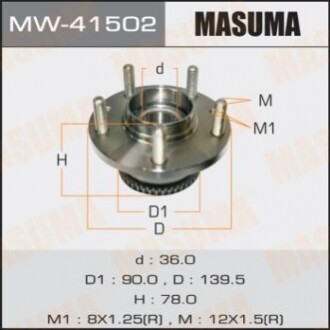 Ступичный узел MASUMA rear PREMACY, MPV MW41502