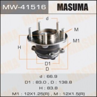 Ступица колеса (MW41516) MASUMA