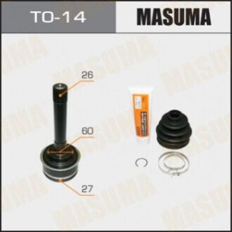 ШРУС 27x60x26 TOYOTA HIACE IV (95-11) (TO14) MASUMA TO14