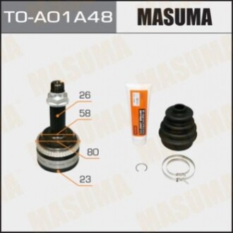 ШРУС 23x58x26 x48 TOYOTA COROLLA (02-12), TOYOTA AVENSIS (03-08) (TOA01A48) MASU TOA01A48