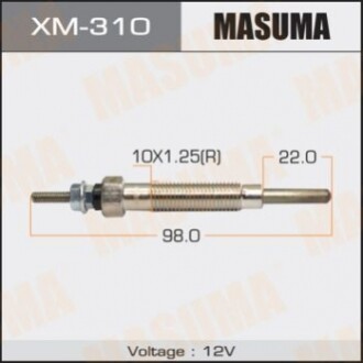 Свеча накала PM- 75 /4D56 (XM-310) MASUMA XM310