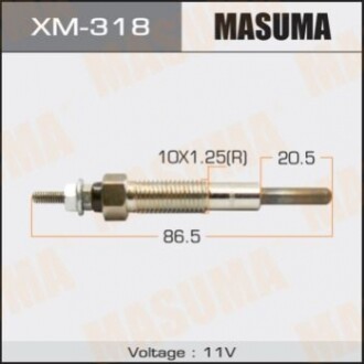 Свічка розжарення  (XM-318) MASUMA XM318