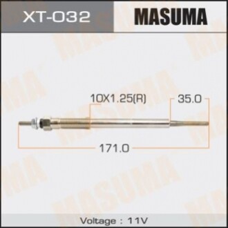 Свеча накала PT-157.11V /1KZ-FTVTOYOTA YARIS (XT032) MASUMA