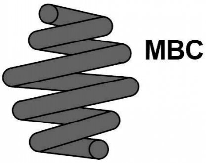 Пружина подвески задняя Maxtrac MC0198 (фото 1)