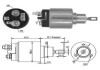 Реле стартера втягуюче VW T4 1.8/2.0 90-03 (12V) MEAT&DORIA 46002 (фото 1)