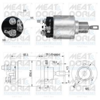 MEATDORIA OPEL втягувальне реле ASTRA F 1.8 i (F35, M35) 91-98, KADETT E (T85) 2.0 GSI -91, SAAB 9-5 (YS3E) 2.3 Turbo 01-09 46031