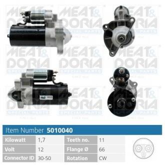 MEATDORIA FIAT стартер Scudo 1.9D, 2.0 JTD, Citroen Jumpy 5010040