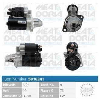 Стартер BMW 5 (E60/F10) 03-16 (N20/N55/N52/N53) 5010241