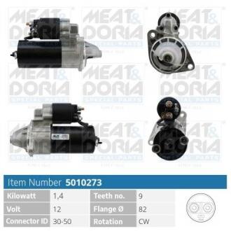 MEATDORIA OPEL стартер Ascona,Astra F,Kadett,Omega A,Vectra A 5010273