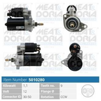 MEATDORIA VW стартер Golf II,III, Jetta II, Passat -96 5010280