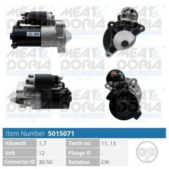 MEATDORIA FIAT Стартер SCUDO 1.9 D 98-06, CITROEN, PEUGEOT, HYUNDAI 5015071