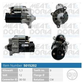 MEATDORIA CITROEN стартер 12V 1.1kW Berlingo,Jumper,Peugeot 306,405,Partner,Expert 5015202