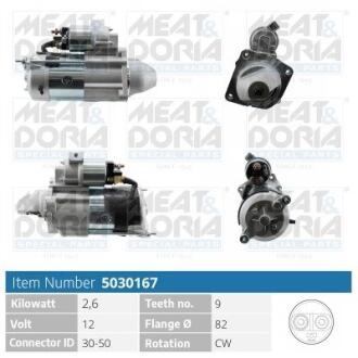 MEATDORIA FIAT Стартер DUCATO 2.8 JTD 01-, PEUGEOT BOXER 2.8 HDi 01-06 5030167