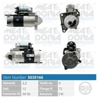 MEATDORIA OPEL Стартер MOVANO A 2.5 98-, RENAULT MASTER II Фургон (FD) 2.8 dTI 98-01 5035166