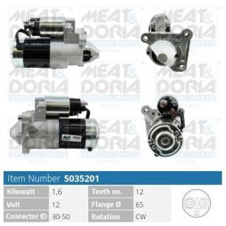 MEATDORIA RENAULT стартер Megane,Clio,Trafic 1.9dCi 01-,Laguna,Nissan 5035201