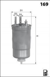 Топливный фильтр (без датчика уровня воды) MECAFILTER ELG5372 (фото 1)