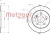 Диск гальмівний (задній) MB 190 (W201/W124) 82-97 (258x9) (з покриттям) (повний) METZGER 6110150 (фото 1)