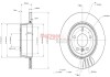 Диск гальмівний (задній) BMW 5 (E60/E61) 525d/xd/i/xi/530d/xd/xi 05-10 (319.7x20)(з покриттям)(вент.) METZGER 6110877 (фото 2)