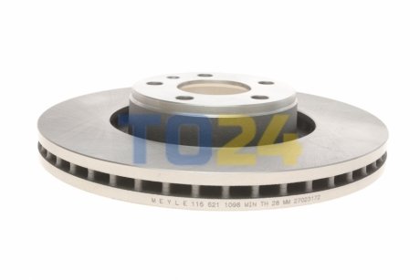 Тормозной диск (передний) MEYLE 115 521 1098 (фото 1)