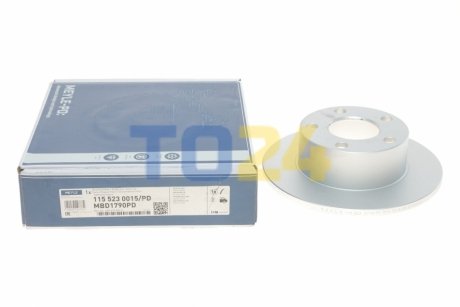 Тормозной диск (задний) MEYLE 115 523 0015/PD (фото 1)