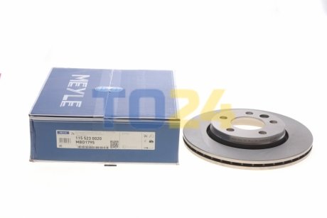 Тормозной диск (задний) MEYLE 115 523 0020 (фото 1)