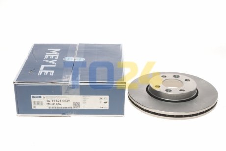 Гальмівний диск (передній) MEYLE 16-15 521 0039 (фото 1)