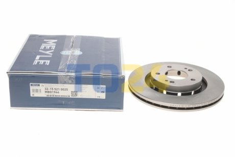 Тормозной диск (передний) MEYLE 32-15 521 0025 (фото 1)