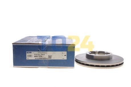 Тормозной диск (передний) MEYLE 715 521 7043 (фото 1)