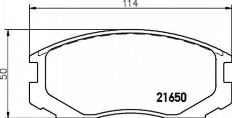 Дискові гальмівні колодки (передні) MDB1722