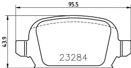 Тормозные колодки (задние) MDB2168
