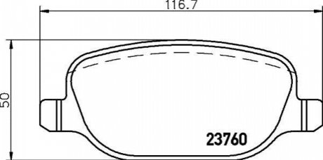 Дискові гальмівні колодки (задні) MINTEX MDB2624 (фото 1)