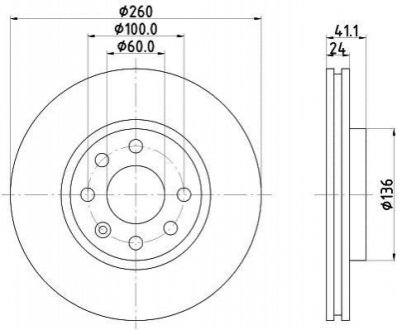 Тормозной диск MDC1455C