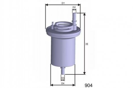 Топливный фильтр MISFAT E100 (фото 1)