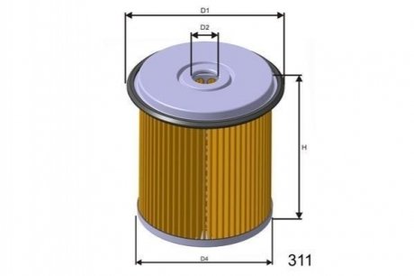 Паливний фільтр MISFAT F676 (фото 1)