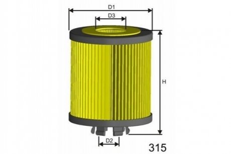 Масляный фильтр MISFAT L107 (фото 1)