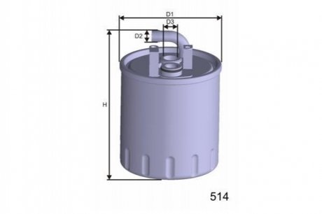Фільтр паливний DB W168 A160-A170 CDI 99- M416