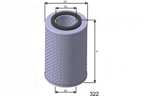 Масляный фильтр MISFAT L442 (фото 1)