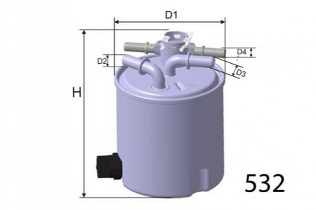 Паливний фільтр MISFAT M503 (фото 1)