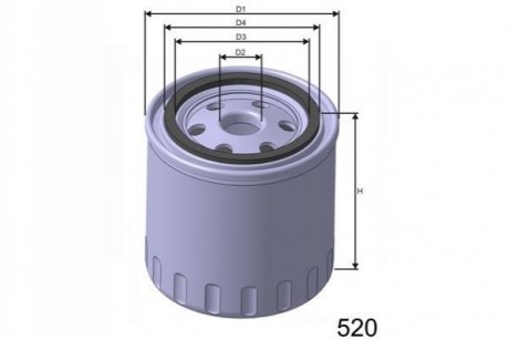 Масляний фільтр MISFAT Z106A (фото 1)